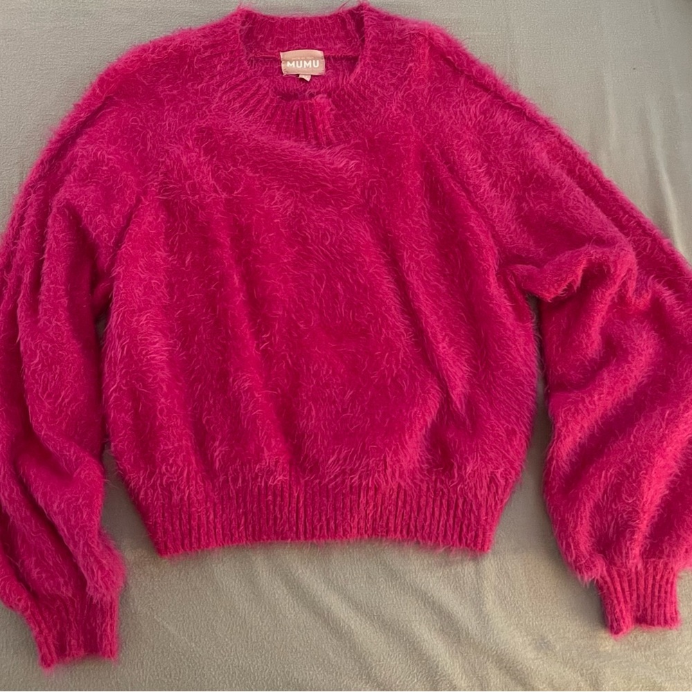 Bright pink MuMu sweater